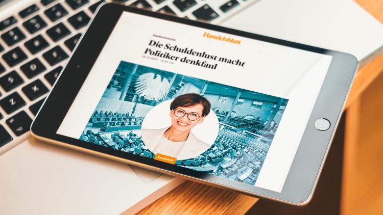 Gastbeitrag von Bettina Stark-Watzinger im Handelsblatt zur Schuldenbremse